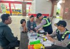 Satgas Preventif Polres Jembrana Gelar Ramcek dan Pemeriksaan Kesehatan Gratis di Terminal Cargo Kaliakah