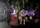 Respons Cepat Layanan 110, Pamapta Polres Jembrana Gerak Kilat Tangani Laka Lantas di Simpang Tiga Delodbrawah
