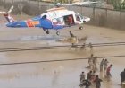 Meski Dengan Risiko Pendaratan, Helikopter Poludara Baharkam Polri Berhasil Dropping Logistik Bantuan ke Aceh Tamiang