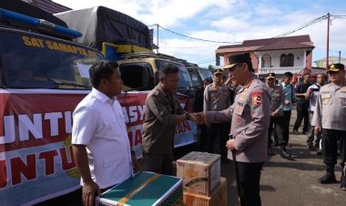 Kapolri dan Ketua Umum Bhayangkari Tinjau Udara Dampak Banjir Longsor Sumut, Pastikan Percepatan Bantuan untuk Warga