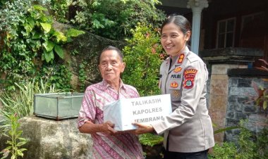 Kapolres Jembrana Gelar Program Minggu Kasih di Desa Gumbrih, Wujud Kepedulian Polri kepada Masyarakat