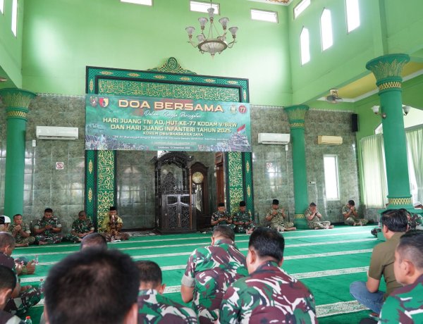 Korem 084/Bhaskara Jaya Gelar Doa Bersama Peringati HUT Juang TNI AD