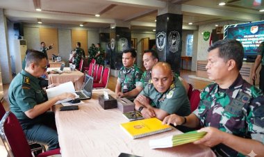 Korem 052/Wkr Terima Wasrik Itdam Jaya TA 2026