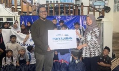 Wujud Syukur, BRI BO TB Simatupang Bersama YBM BRILiaN Salurkan Bingkisan Ramadan di Lenteng Agung